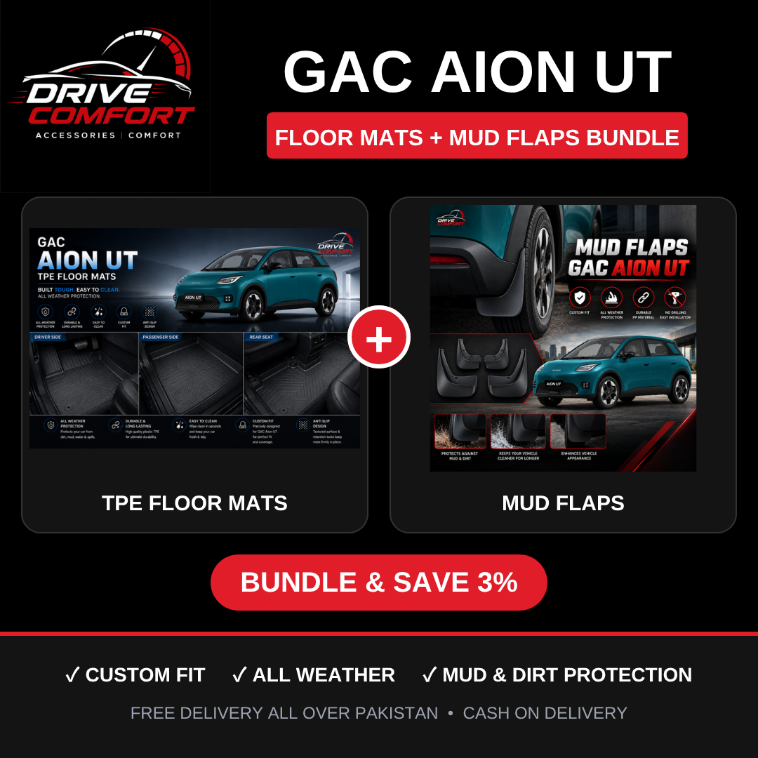 GAC Aion UT TPE Floor Mats + Mud Flaps Bundle