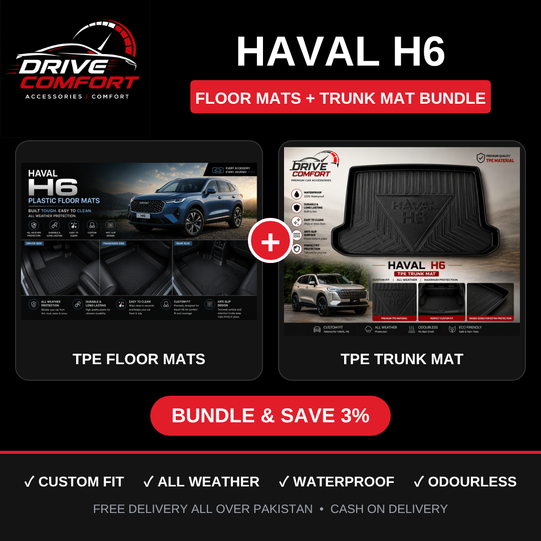 Haval H6 TPE Floor Mats + Trunk Mat Bundle