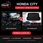 Honda City TPE Floor Mats + Trunk Mat Bundle