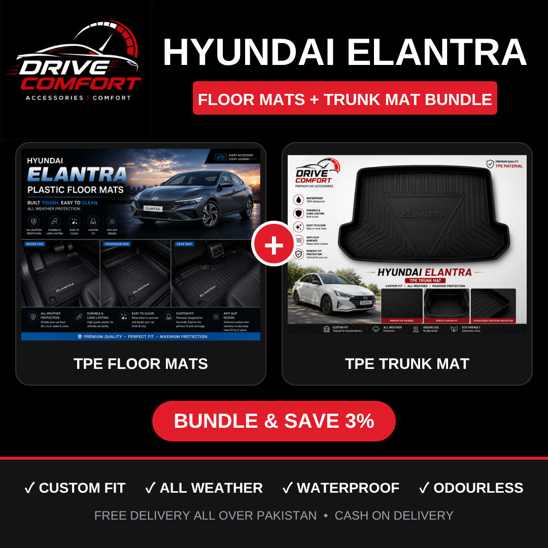 Hyundai Elantra TPE Floor Mats + Trunk Mat Bundle