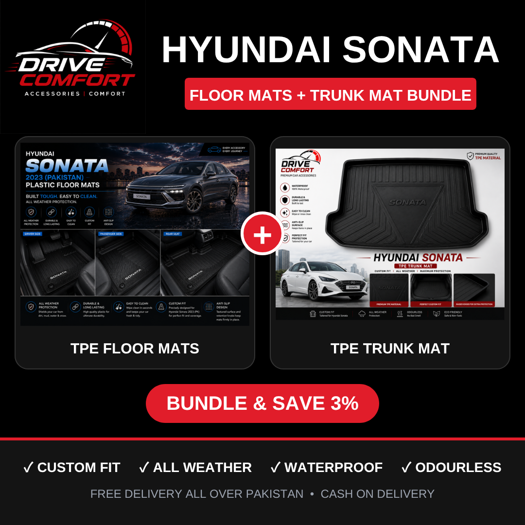 Hyundai Sonata TPE Floor Mats + Trunk Mat Bundle