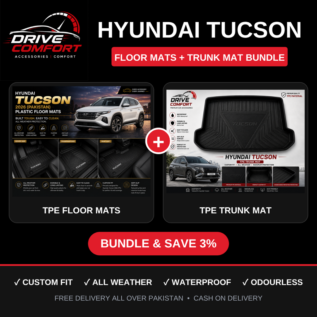 Hyundai Tucson TPE Floor Mats + Trunk Mat Bundle