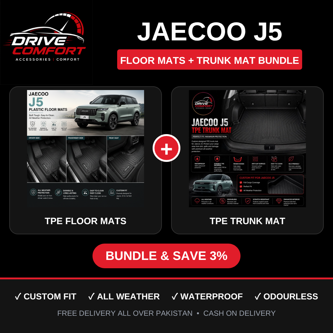 Jaecoo J5 TPE Floor Mats + Trunk Mat Bundle