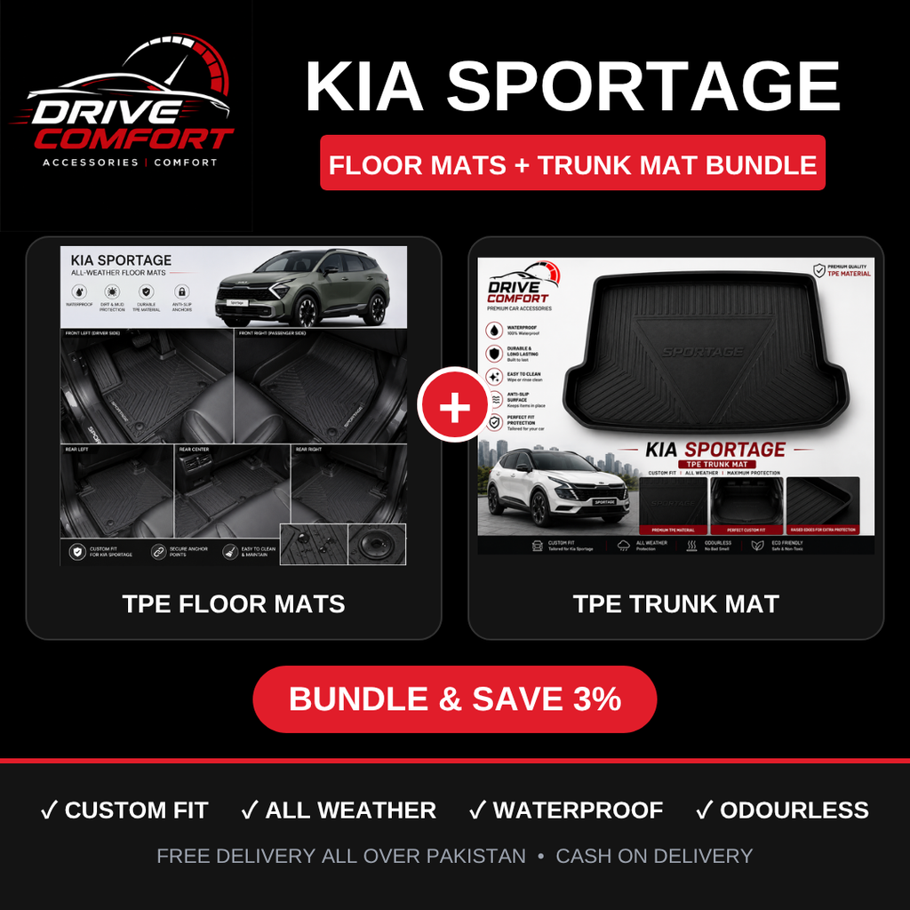 Kia Sportage TPE Floor Mats + Trunk Mat Bundle