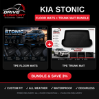 Kia Stonic TPE Floor Mats + Trunk Mat Bundle