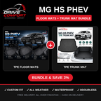 MG HS PHEV TPE Floor Mats + Trunk Mat Bundle