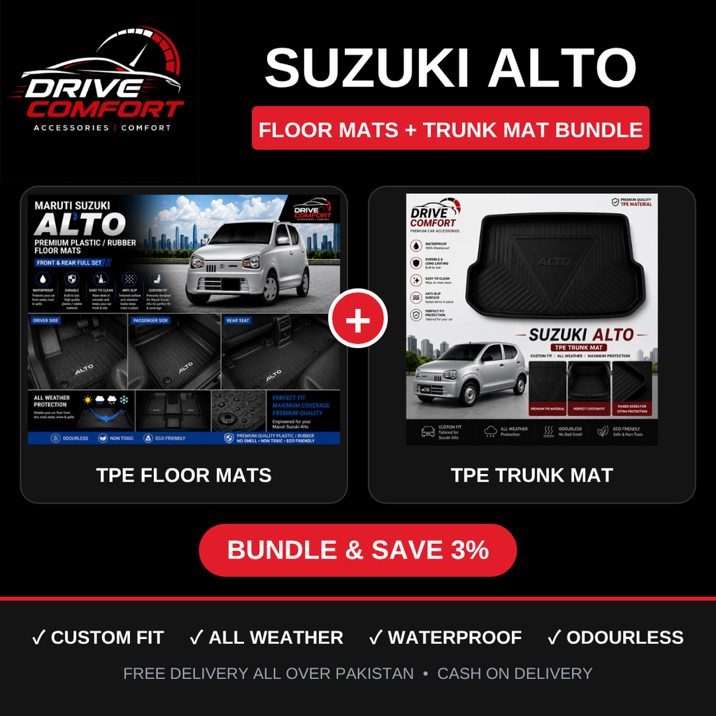 Suzuki Alto TPE Floor Mats + Trunk Mat Bundle