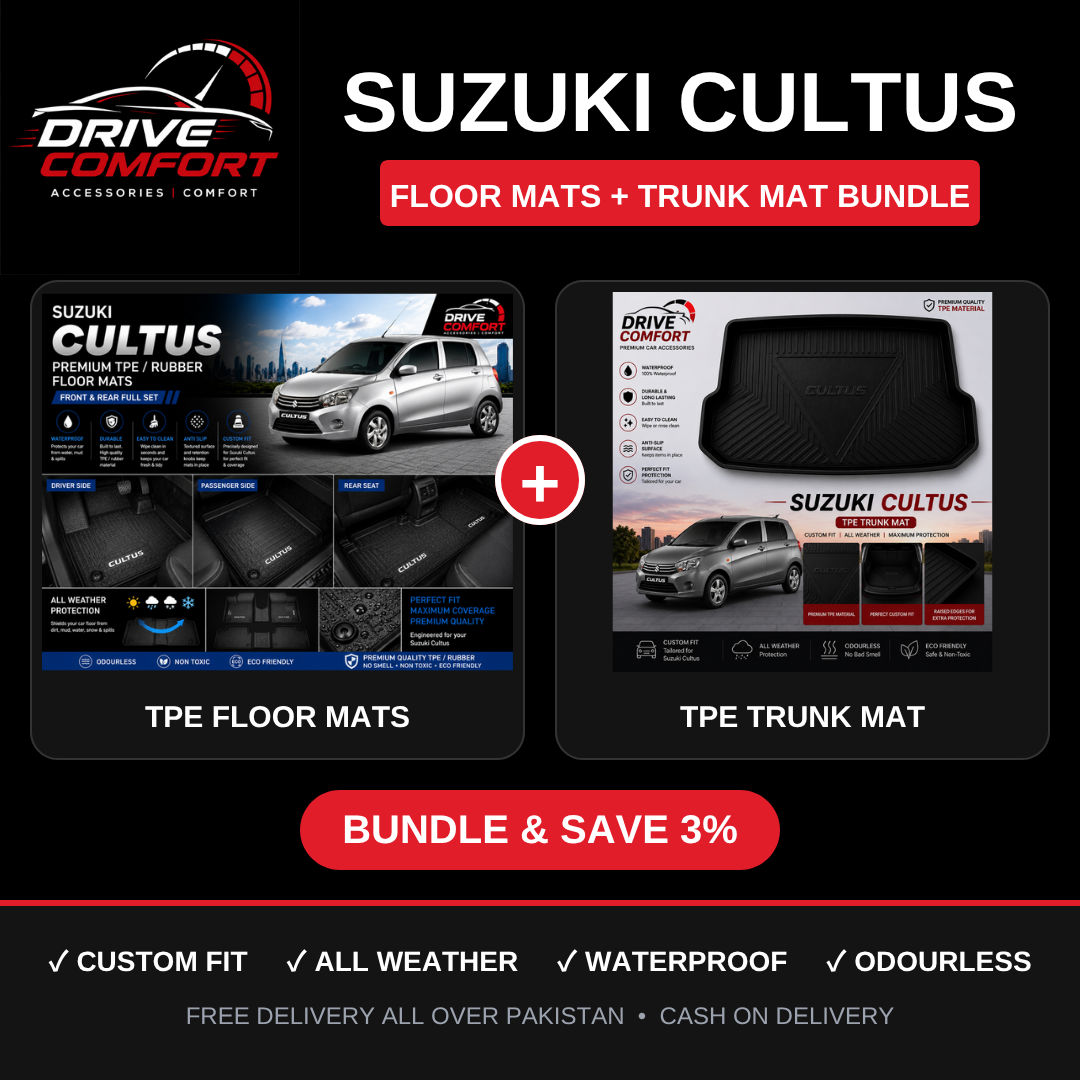 Suzuki Cultus TPE Floor Mats + Trunk Mat Bundle