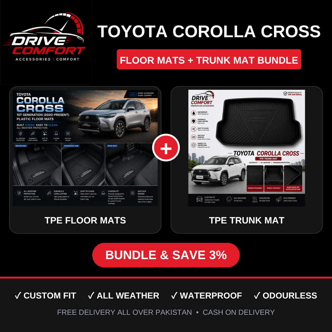 Toyota Corolla Cross TPE Floor Mats + Trunk Mat Bundle