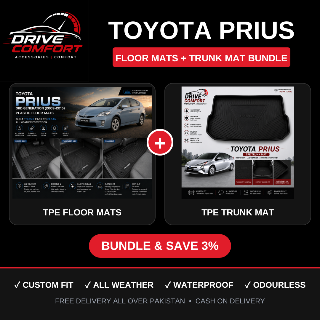 Toyota Prius TPE Floor Mats + Trunk Mat Bundle