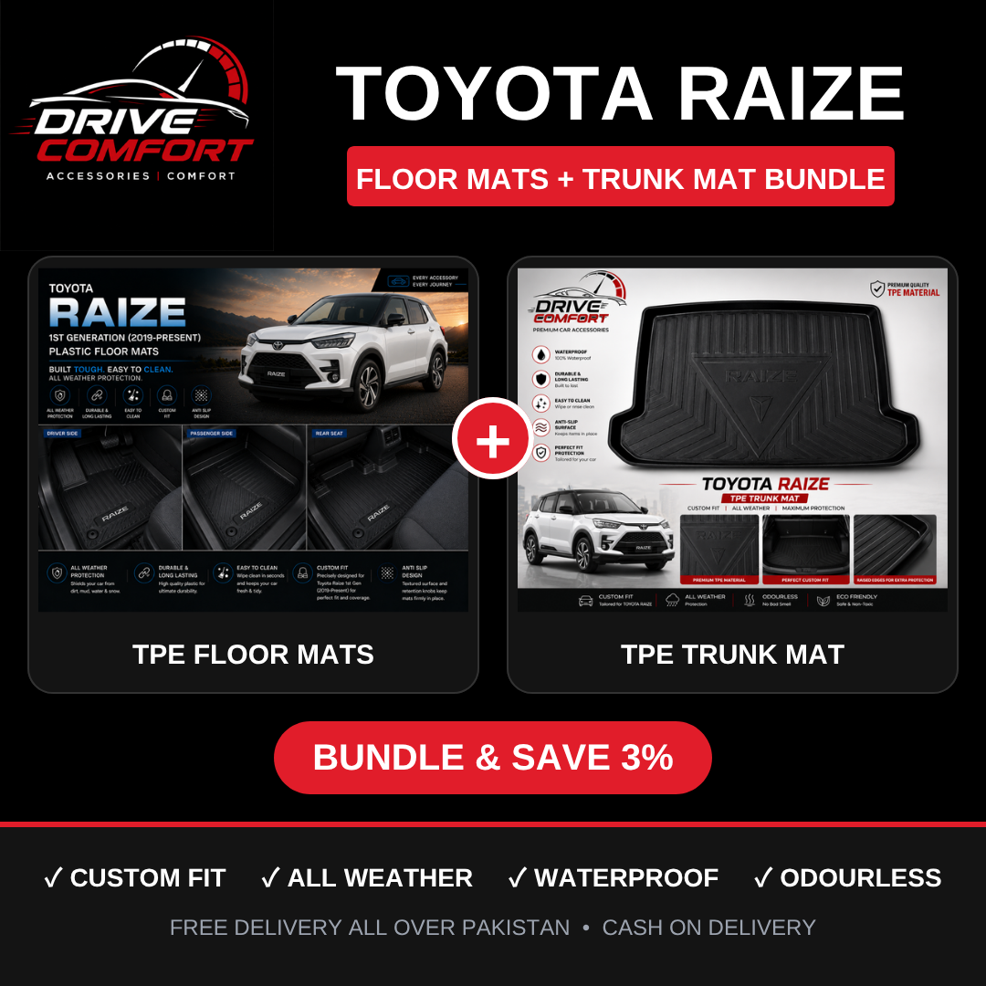 Toyota Raize TPE Floor Mats + Trunk Mat Bundle