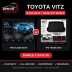 Toyota Vitz TPE Floor Mats + Trunk Mat Bundle