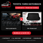 Toyota Yaris Hatchback TPE Floor Mats + Trunk Mat Bundle