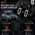 Honda City Seat Belt Clip Alarm Canceller – Metallic 2 Pcs Set