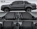 JAC T9 Car Window Sun Shades Black 4 Piece UV Protection Set Without Logo
