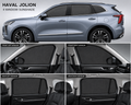 Haval Jolion Car Window Sun Shades Black 4 Piece UV Protection Set Without Logo
