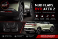 BYD Atto 2 Mud Flaps – Custom Fit, All Weather Protection | Durable PP Material | Easy Installation