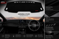 Honda Civic Dashboard Mat Soft Velvet Fabric Sun Protection Cover