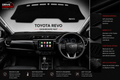 Toyota Revo Dashboard Mat Soft Velvet Fabric Sun Protection Cover