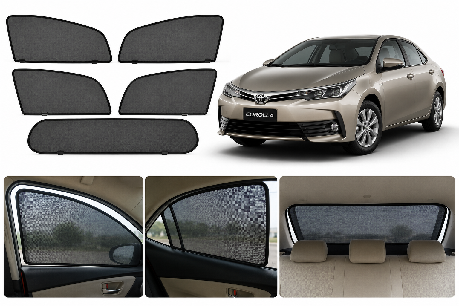 Toyota Corolla Sunshades