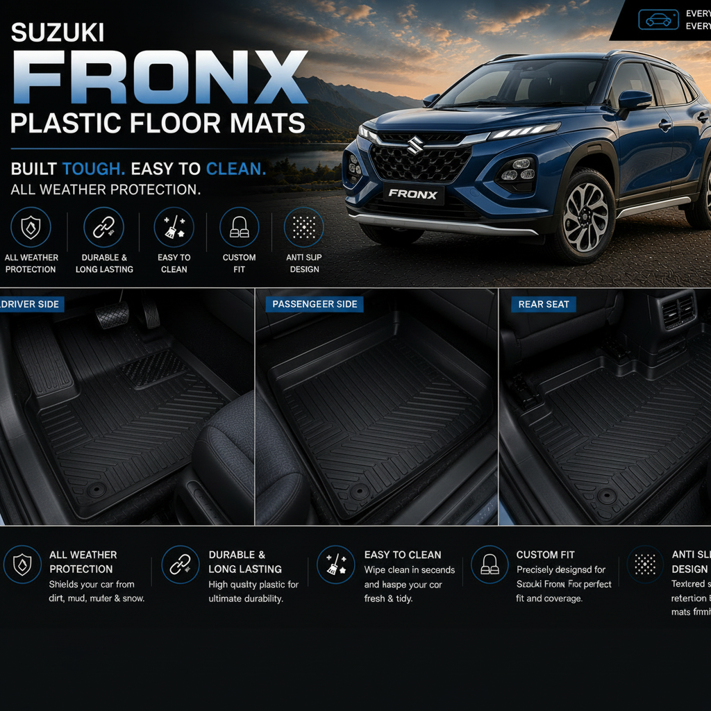 Suzuki Fronx Premium TPE Floor Mats Custom Fit All Weather Car Mats