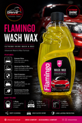 Flamingo Wash Wax F351 500ml – Premium Car Wash Shampoo with Wax