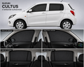 Suzuki Cultus Car Window Sun Shades Black 4 Piece Set With Logo
