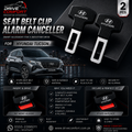 Hyundai Tucson Seat Belt Clip Alarm Canceller – Metallic 2 Pcs Set