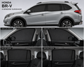 Honda BRV Car Window Sun Shades  Black 4 Piece UV Protection Set With Logo