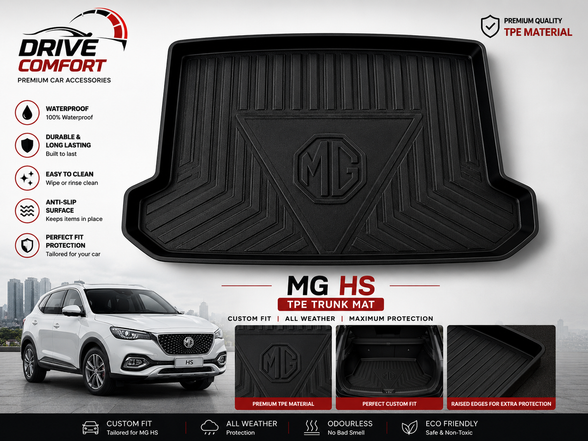 MG HS TPE Trunk Mat – Premium Plastic Boot Protection