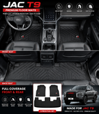 JAC T9 Premium TPE Floor Mats Custom Fit All Weather Car Mats