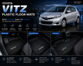 Toyota Vitz Premium TPE Floor Mats Custom Fit All Weather Car Mats