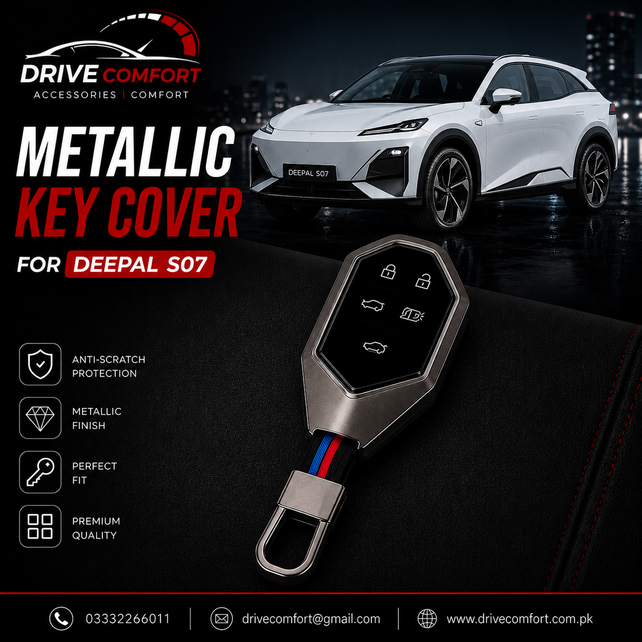 Deepal S07 Metallic Casing Key Cover – Best Protection