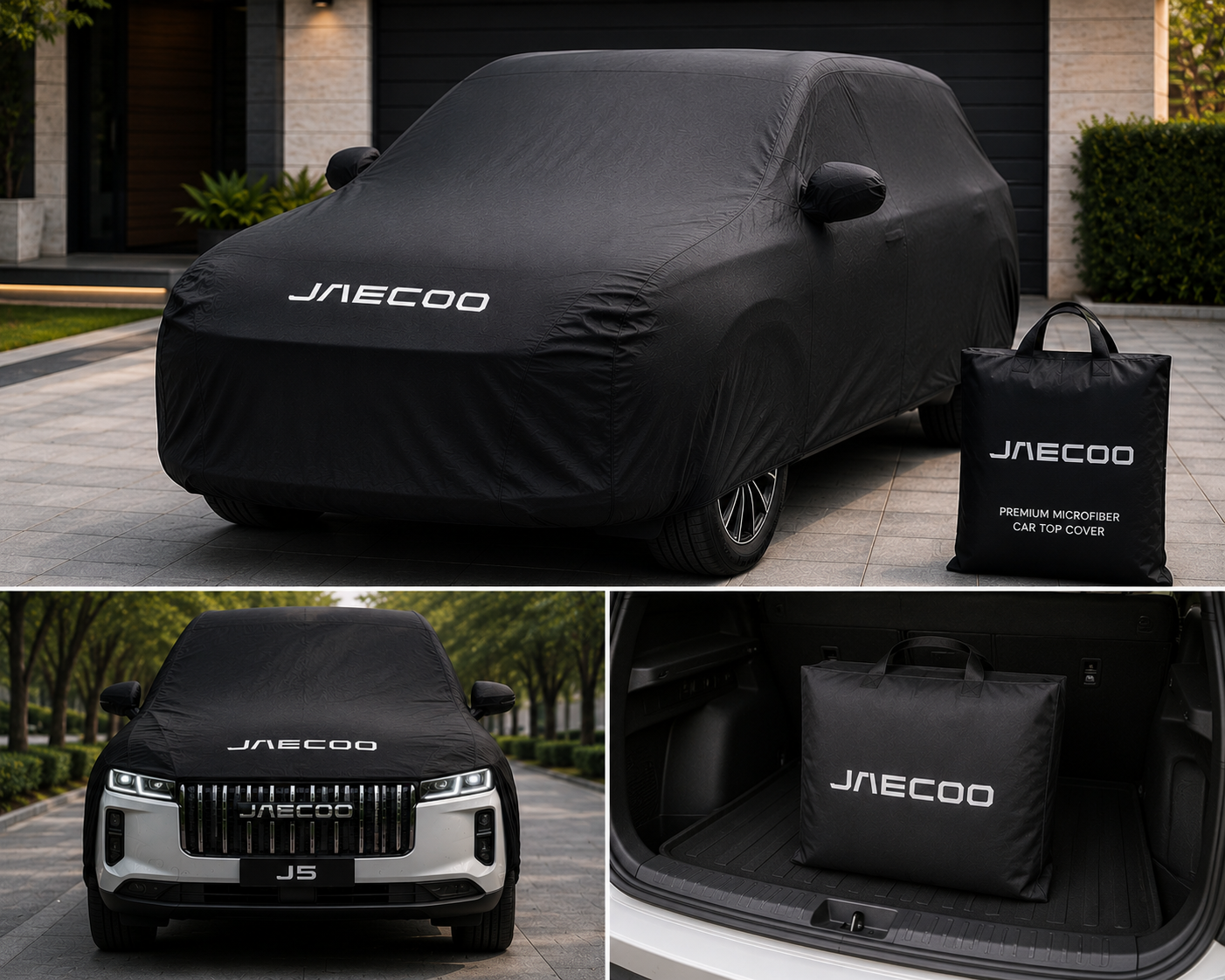 Jaecoo J5 Microfiber Top Cover with Jaecoo Logo – Premium Inner & Outer Protection