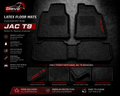JAC T9 Custom-Fit Latex Floor Mats – Black