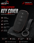 Toyota Corolla TPU Leather Key Cover – Premium Protection Case