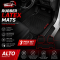 Suzuki Alto Custom-Fit Latex Floor Mats – Black