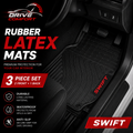Suzuki Swift Custom-Fit Latex Floor Mats – Black