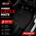 Kia Picanto Custom-Fit Latex Floor Mats – Black