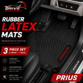 Toyota Prius Custom-Fit Latex Floor Mats – Black