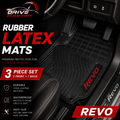 Toyota Revo Custom-Fit Latex Floor Mats – Black