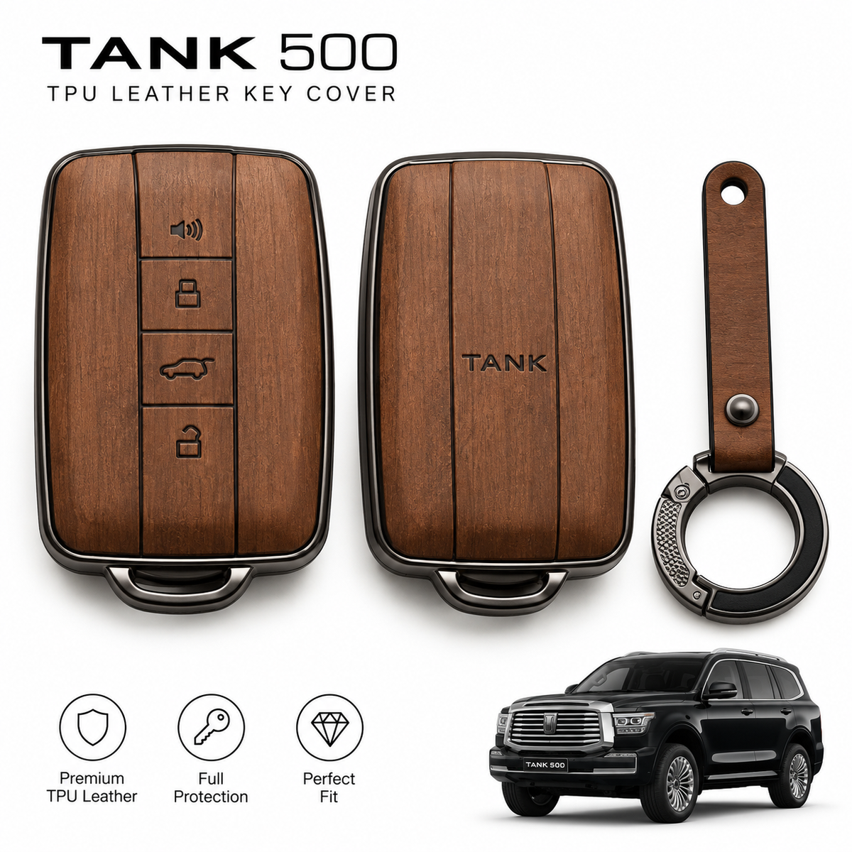 TPU Leather Key Cover - GWM Tank 500