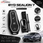 BYD Sealion 7 Metallic Casing Key Cover – Black Edition