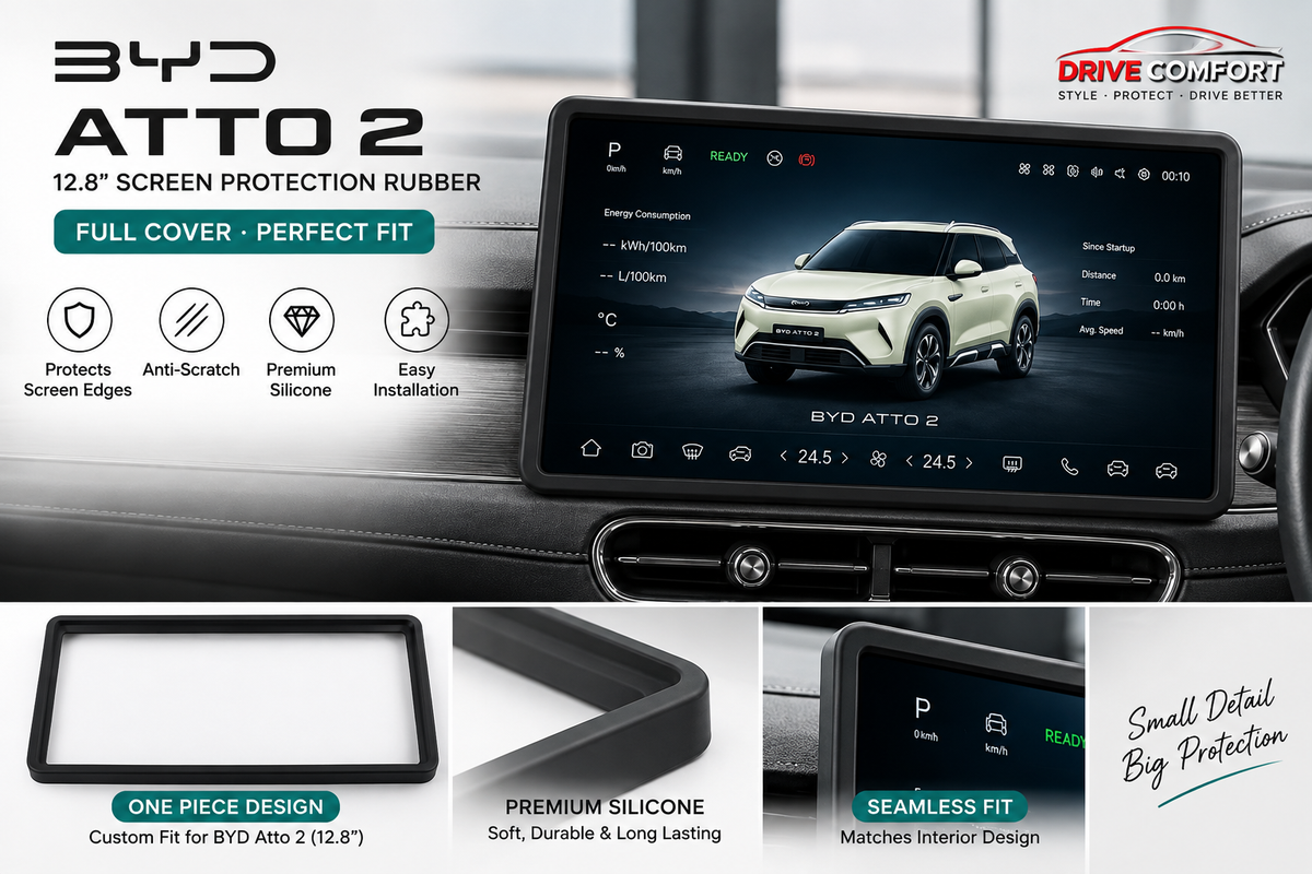 BYD Atto 2 Silicone Screen Protection Cover – Soft Rubber Display Guard