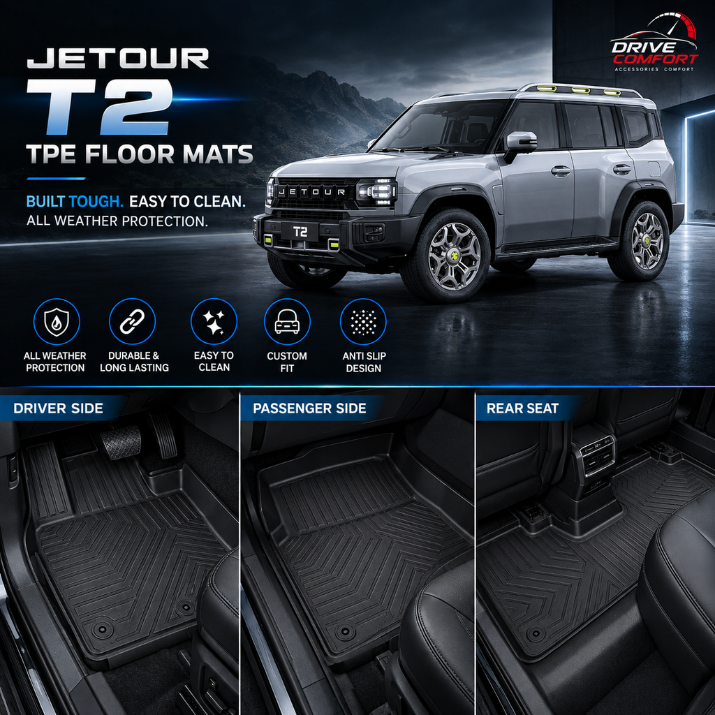 Jetour T2 TPE Floor Mats – Custom Fit Washable Car Mats