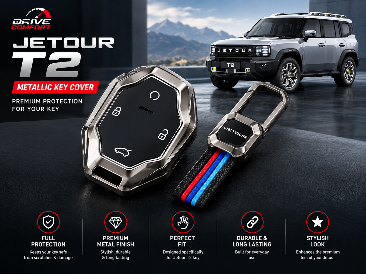 Jetour T2 Metallic Casing Key Cover – Best Protection