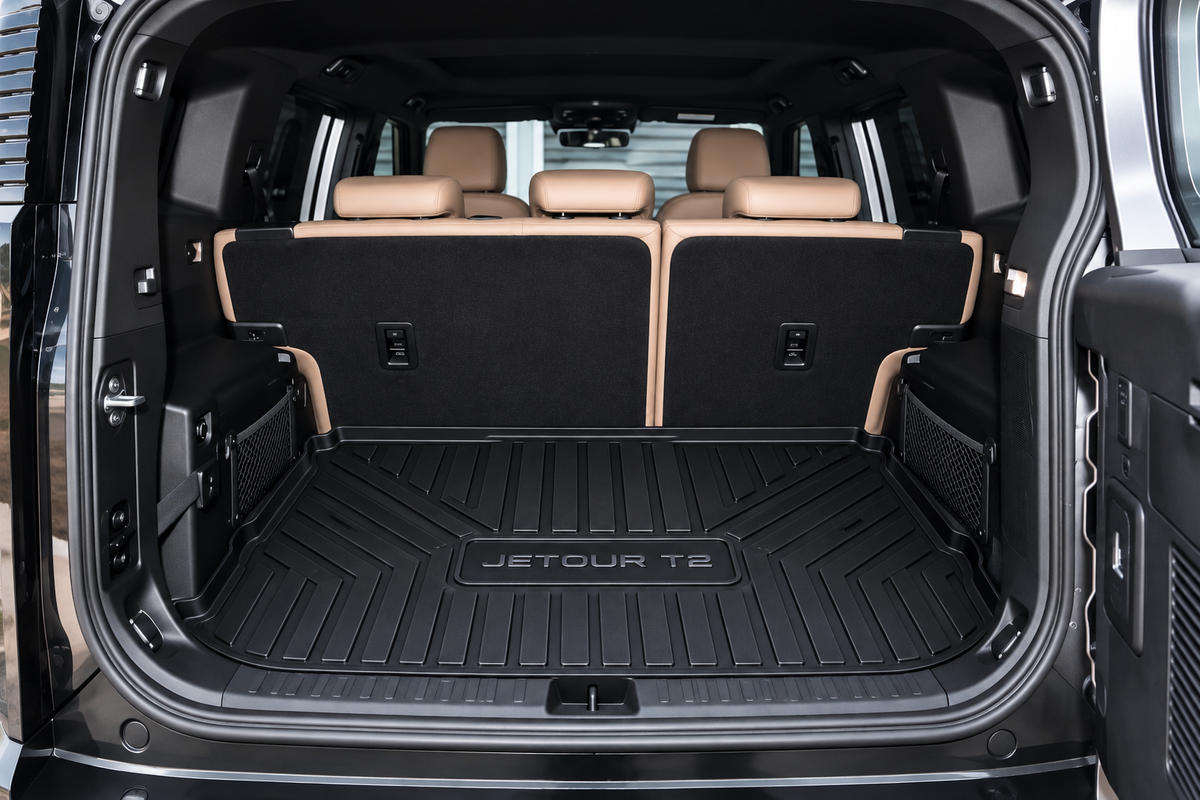Jetour T2 TPE Trunk Mat – Premium Plastic Boot Protection