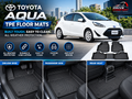 Toyota Aqua Premium TPE Floor Mats Custom Fit All Weather Car Mats