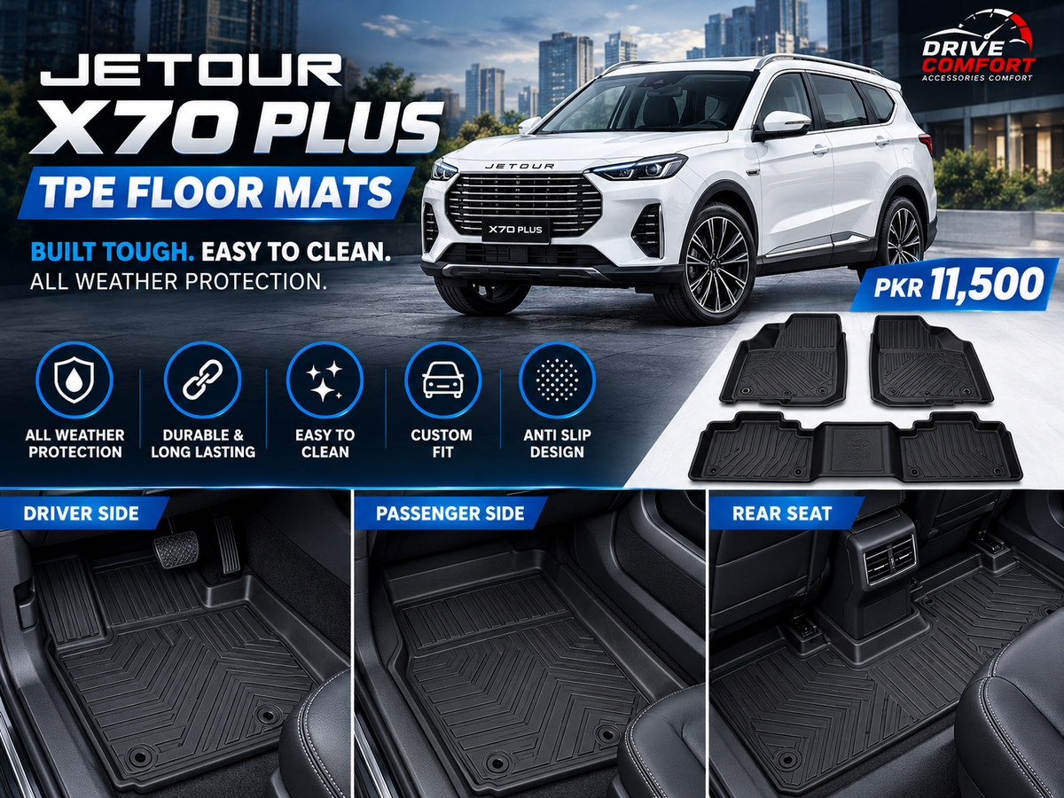 Jetour X70 Plus Premium TPE Floor Mats Custom Fit All Weather Car Mats