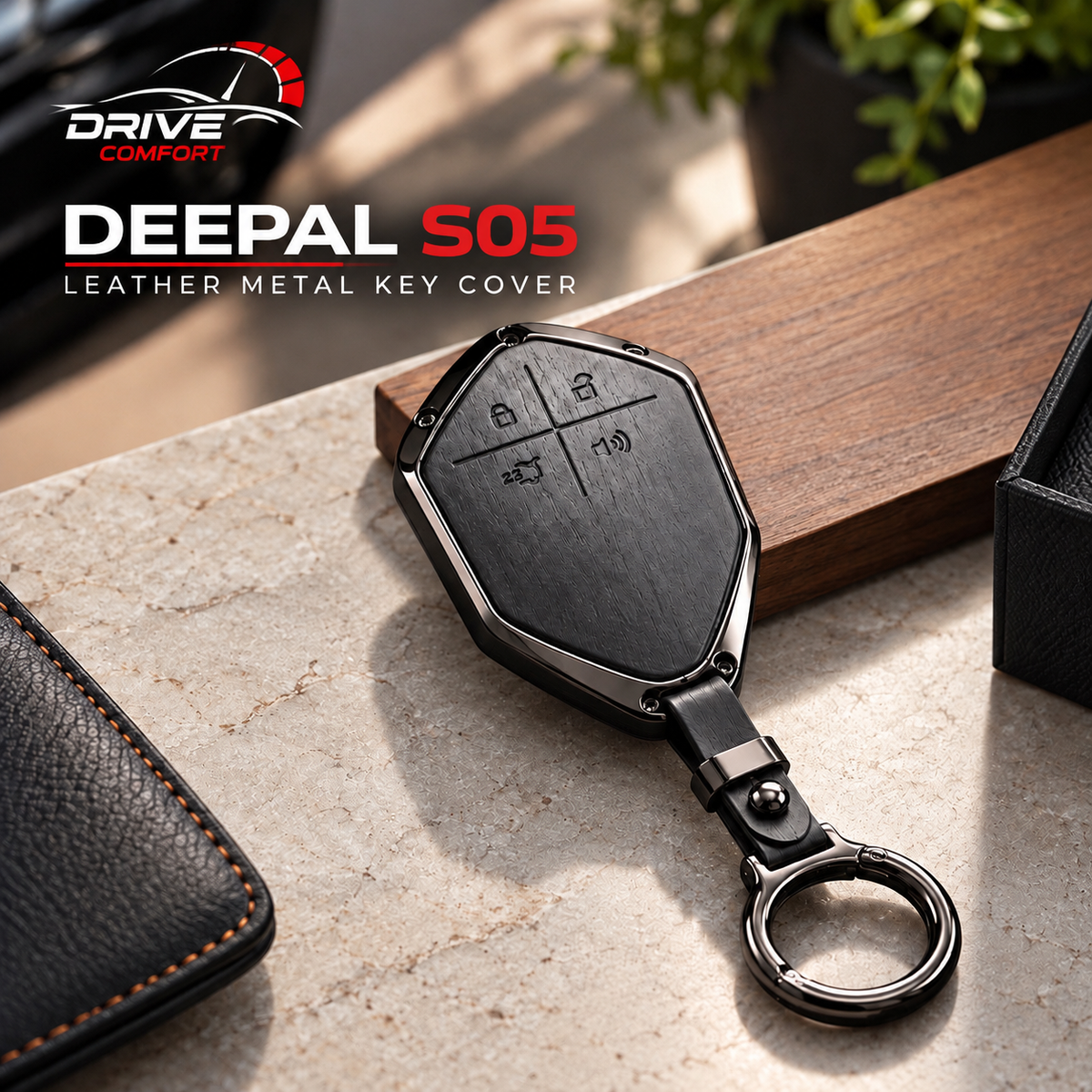 Deepal S05 Premium Leather Metal Key Cover – Premium Protection Case